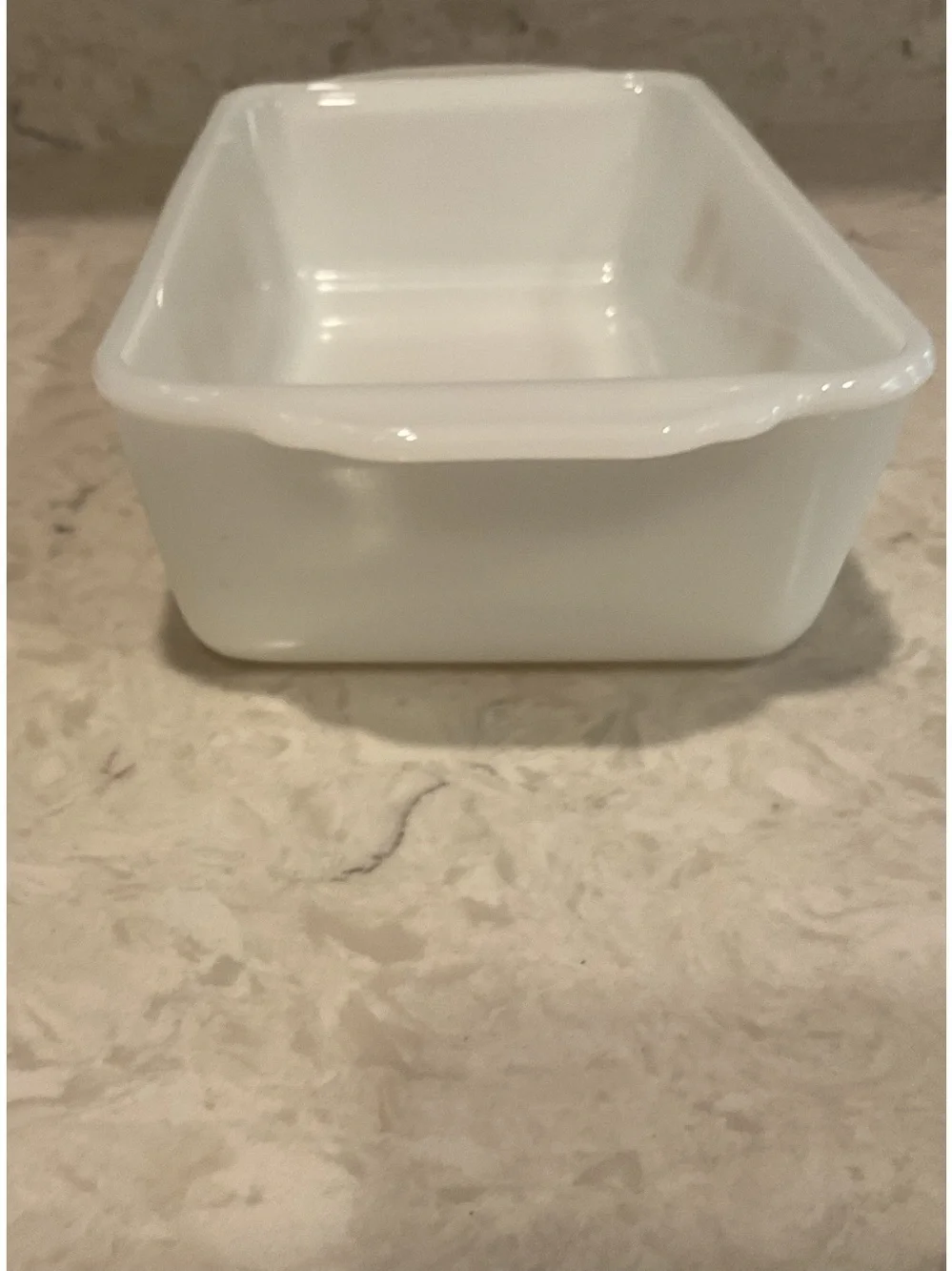 Vintage Fire King 1960s Milk Glass “Sheaves of Wheat” Loaf Pan Casserole